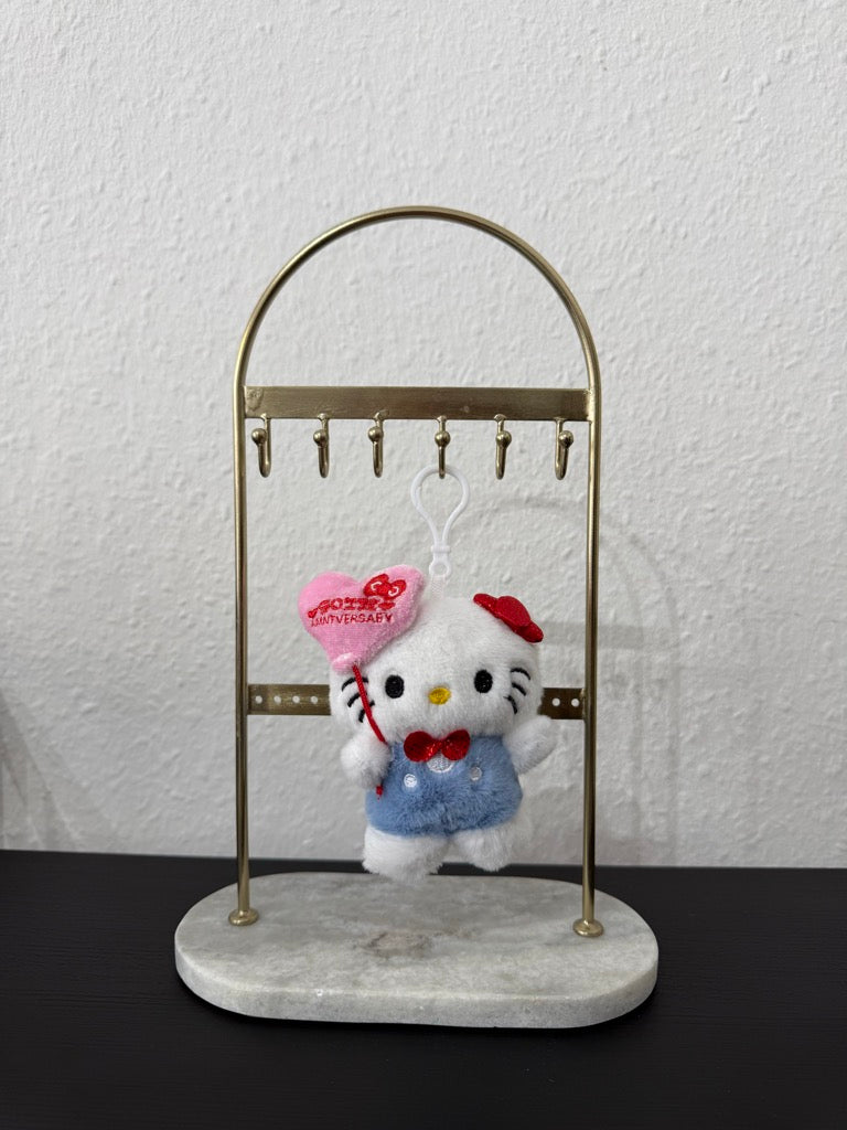 Schlüsselanhänger Hello Kitty mit rosa Herz – Süßes Kawaii Accessoire