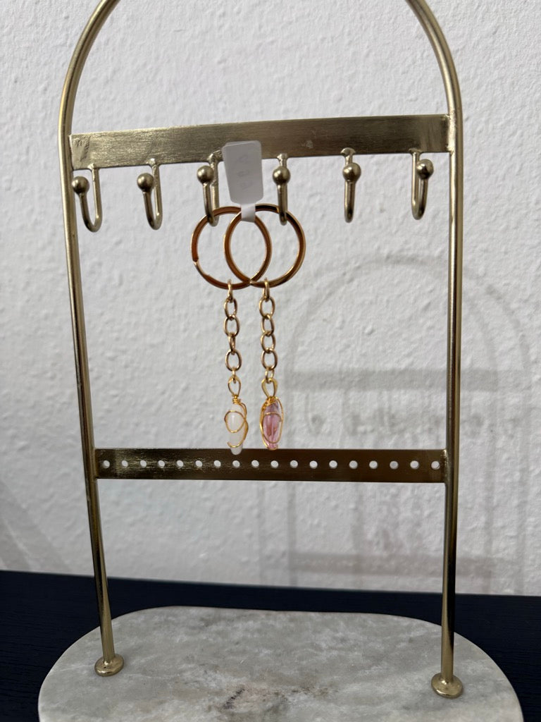 Schlüsselanhänger Vergoldete Herzen – Elegantes Accessoire