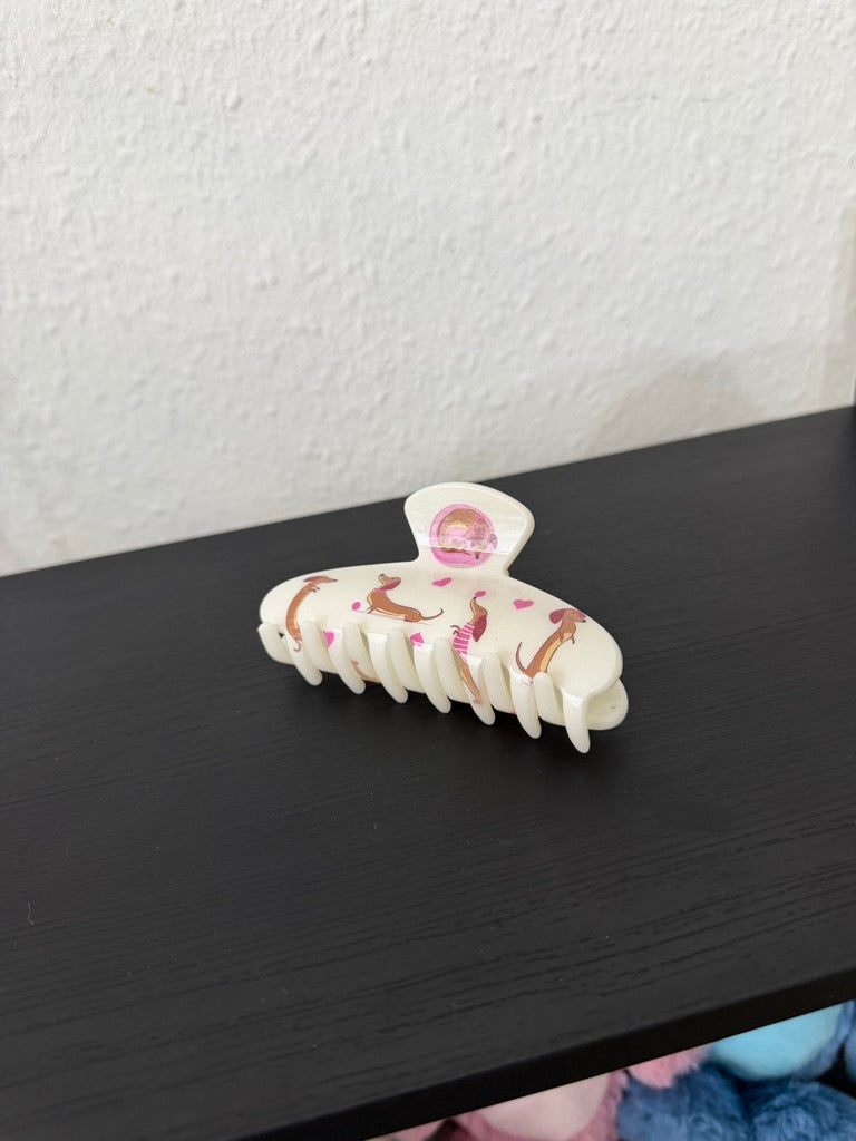 Haarklammer Vintage Floral – Große Haarspange im Retro-Stil