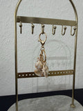 Schlüsselanhänger Muscheln mit Goldkette – Boho Accessoire