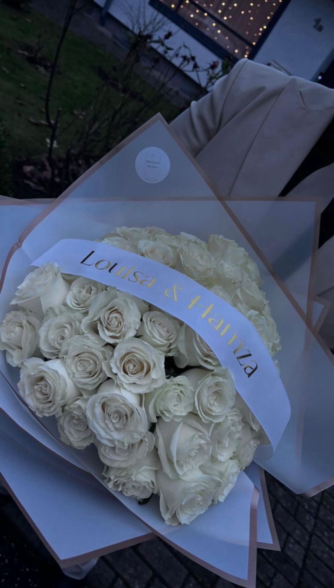 50 weiße Rosen
