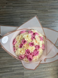 Glücksmomente - 20 rosa Heidi-Rosen und 30 weiße Nelken