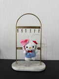 Schlüsselanhänger Hello Kitty mit rosa Herz – Süßes Kawaii Accessoire