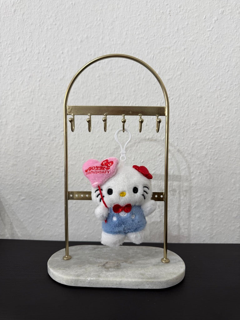 Schlüsselanhänger Hello Kitty mit rosa Herz – Süßes Kawaii Accessoire
