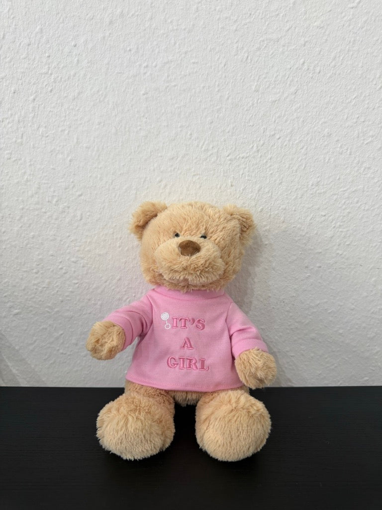 Plüschtier It’s a Girl – Geschenk zur Geburt